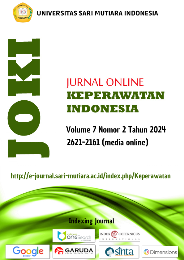 					View Vol. 7 No. 2 (2024): Jurnal Online Keperawatan Indonesia
				